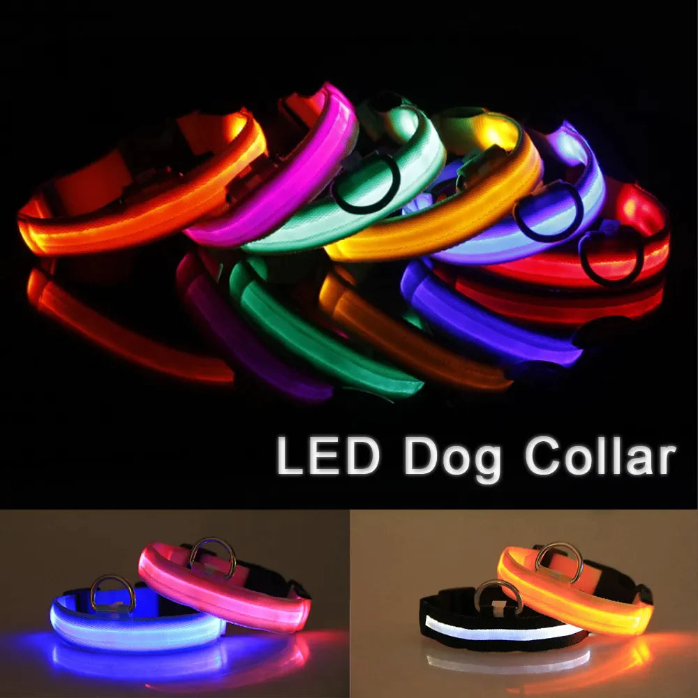 LED Adjustable Blinking Dog Collar