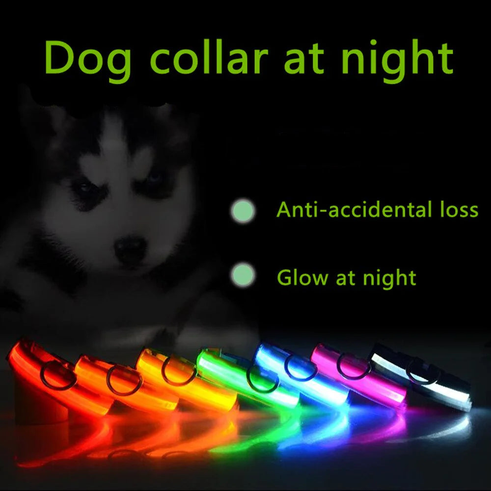 LED Adjustable Blinking Dog Collar