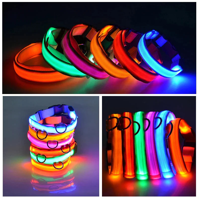 LED Adjustable Blinking Dog Collar