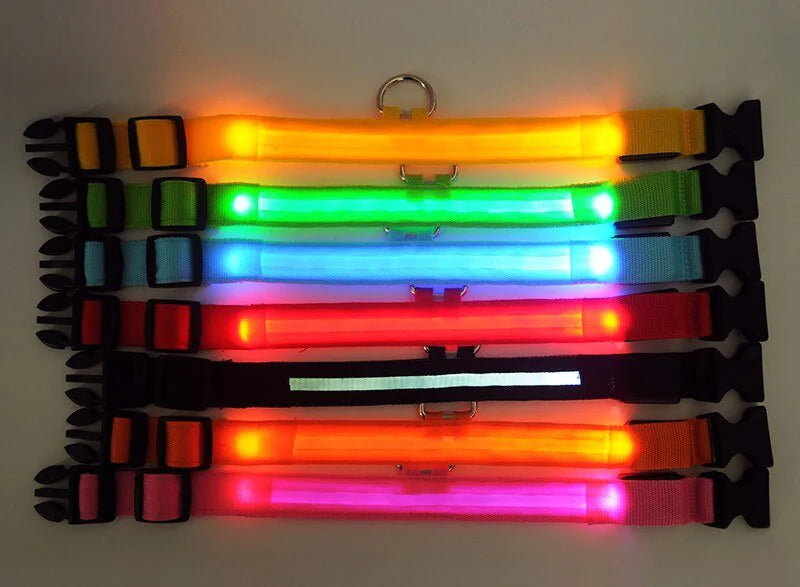 LED Adjustable Blinking Dog Collar