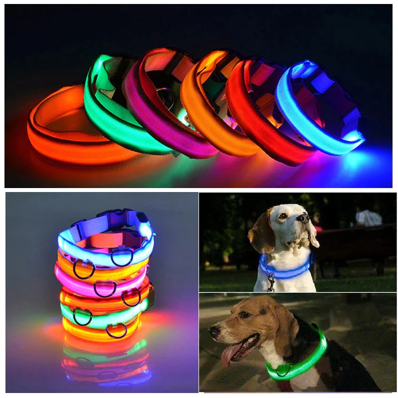 LED Adjustable Blinking Dog Collar