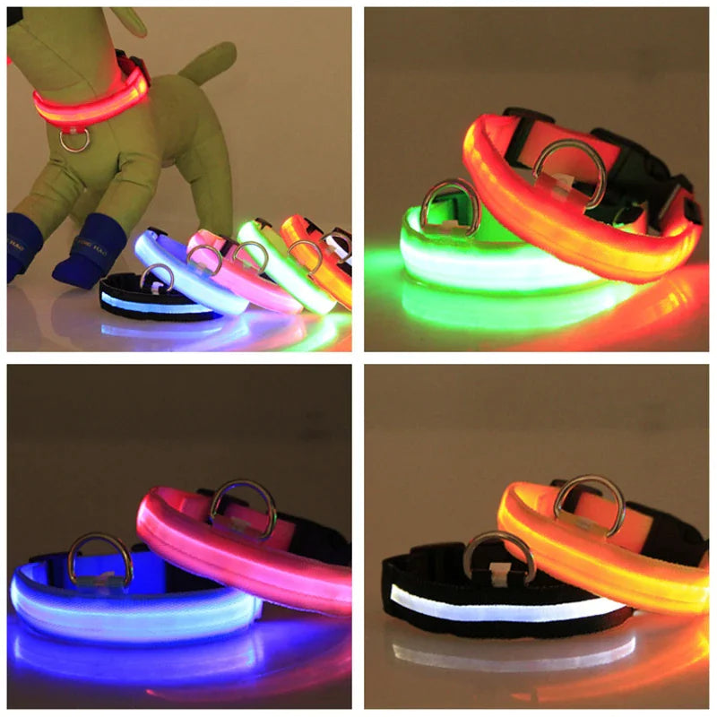 LED Adjustable Blinking Dog Collar