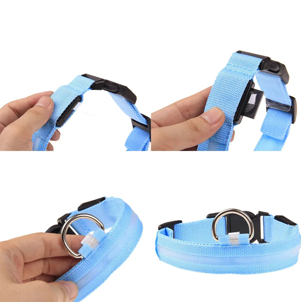 LED Adjustable Blinking Dog Collar